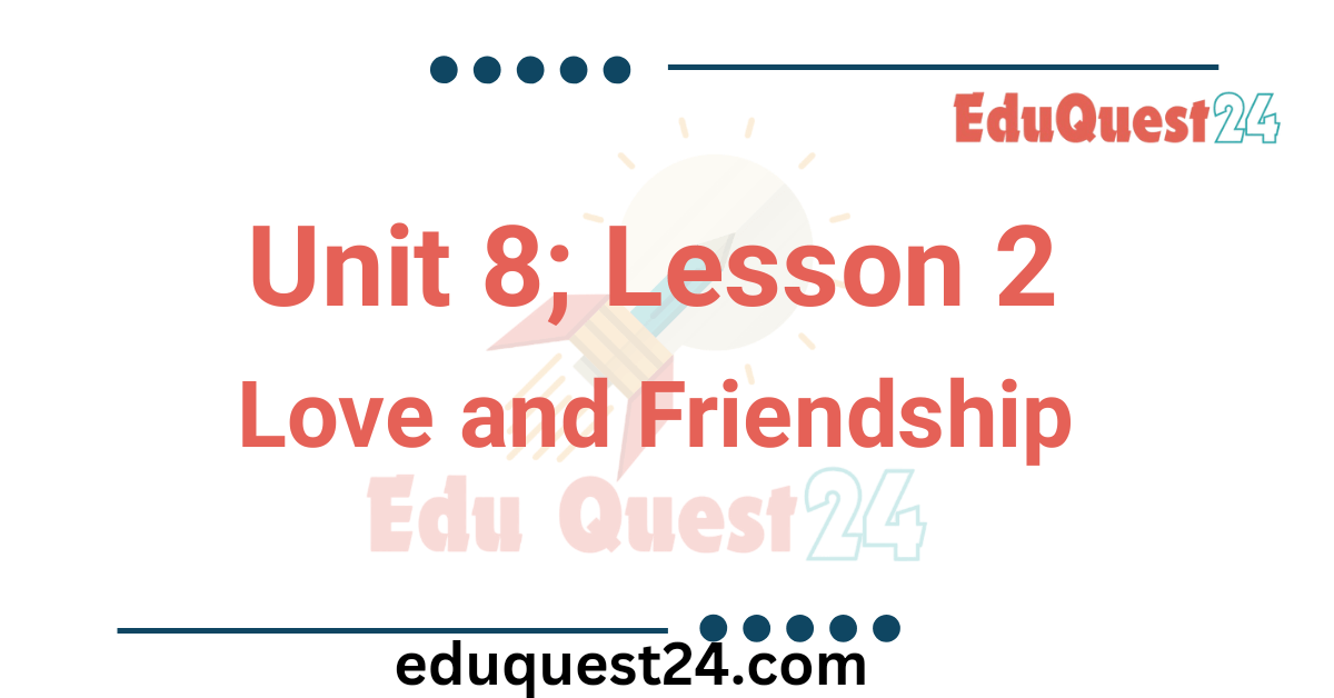 Love and Friendship poem