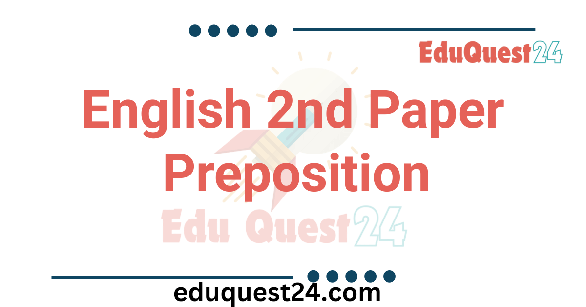 HSC Prepositions Suggestion