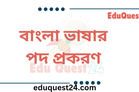 বাংলা ব্যাকরণ পদ প্রকরণ