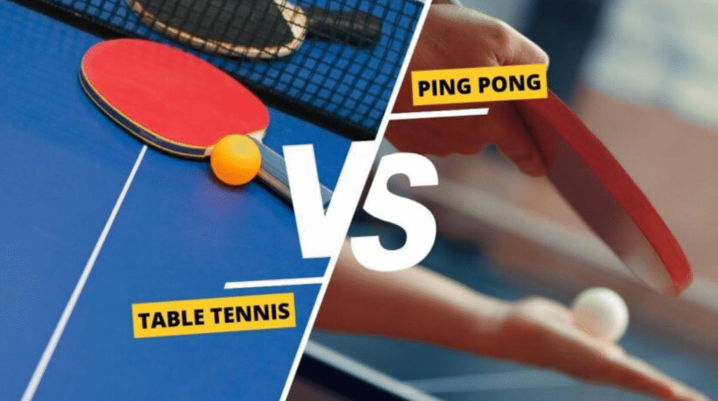 Ping Pong vs Table Tennis